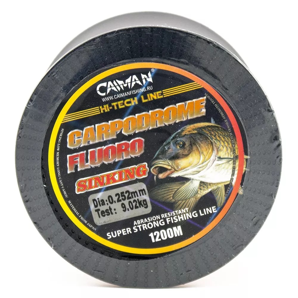 Леска Caiman Carpodrome Fluoro yellow 1200м 0,252мм - фото 1