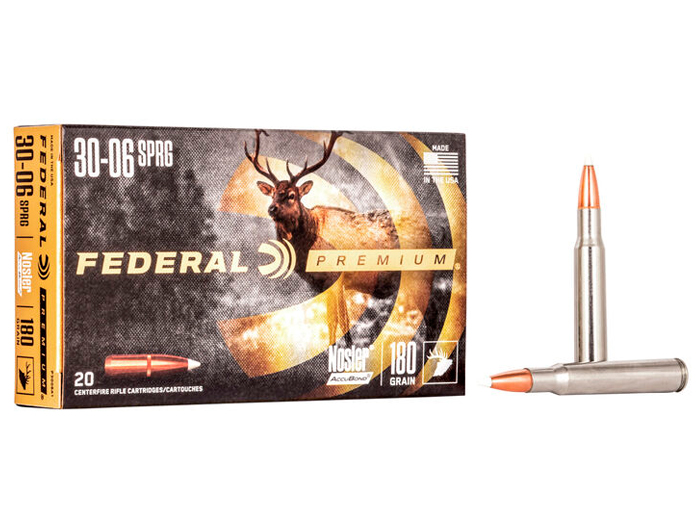 Патрон 30-06 Springfield Federal Premium Nosler Accubond 11,7г 1/20 - фото 1