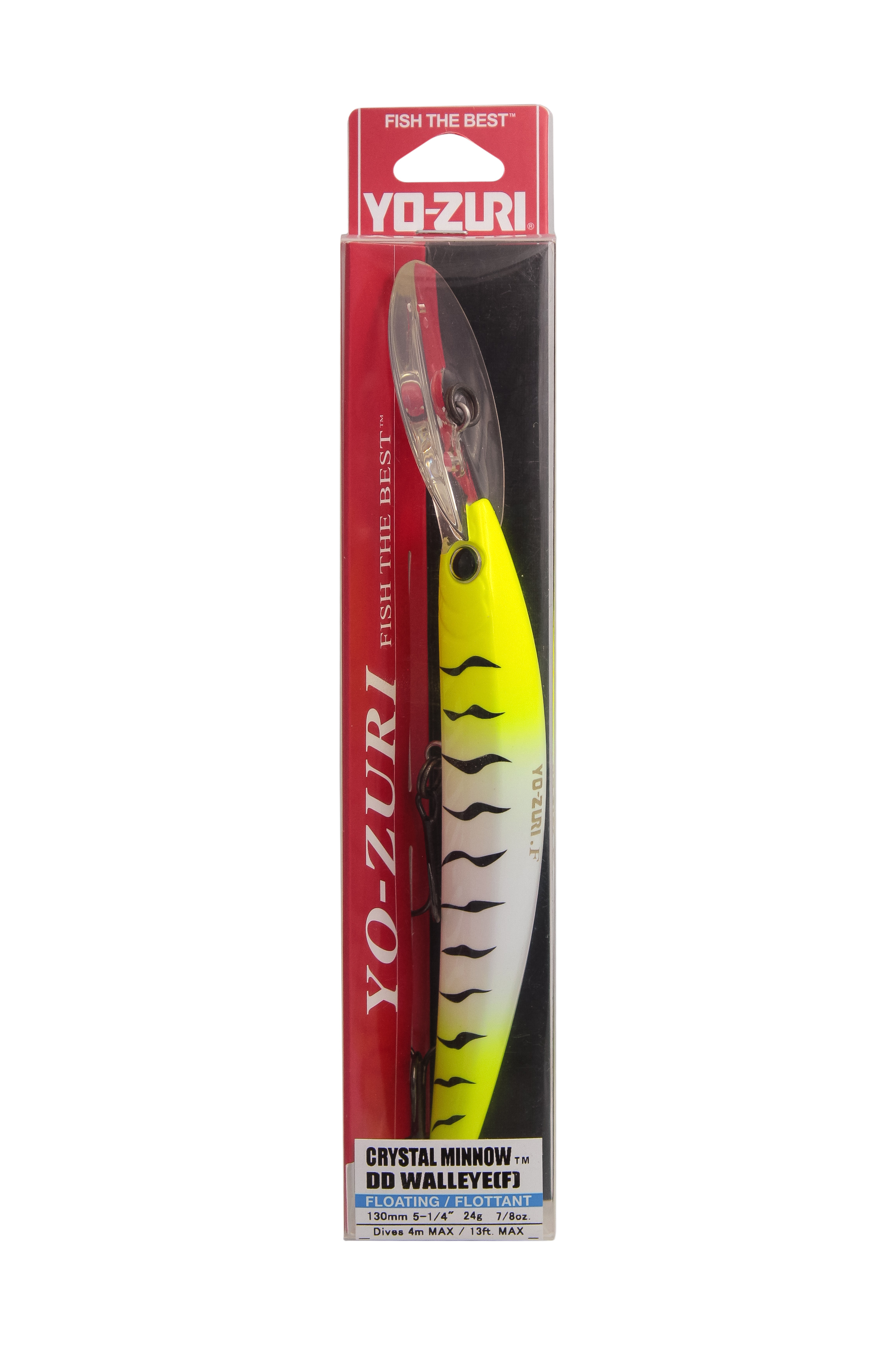 Воблер Yo-Zuri Crystal minnow deep diver walleye F 130мм R1301 CLT - фото 1