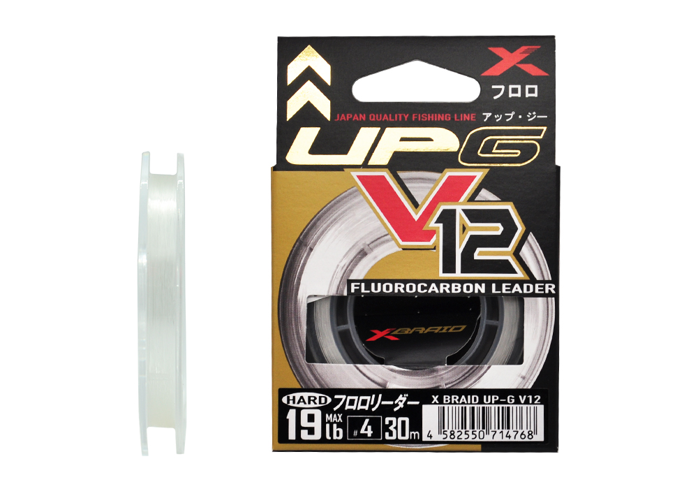 Леска YGK X-Braid UP-G Leader V12 Hard 30м 4,0/19lb - фото 1