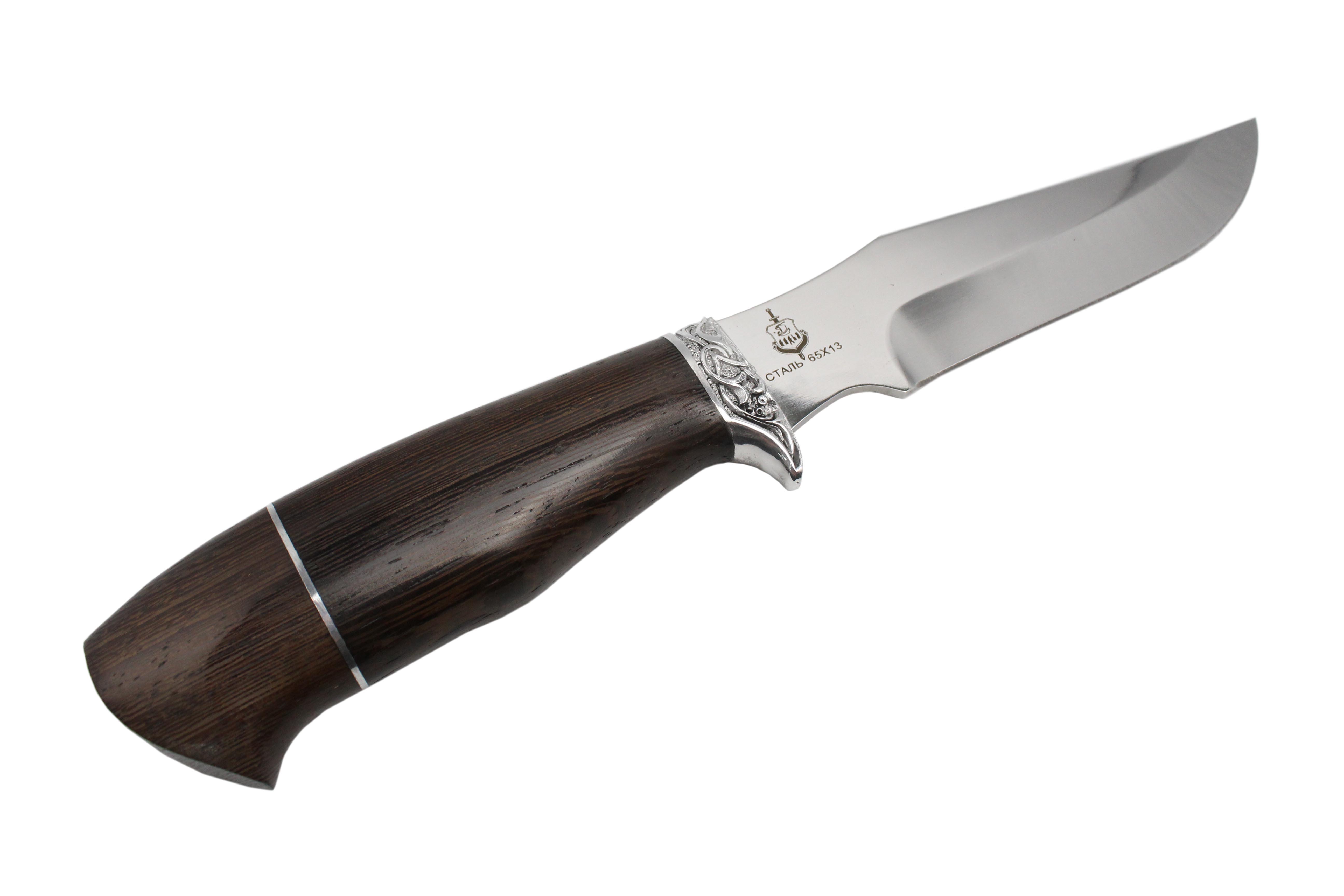 Нож Ладья Клык НТ-12 65х13 венге - фото 1