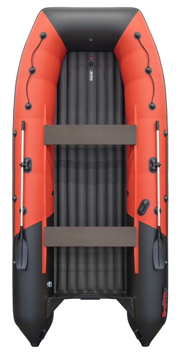 Лодка Мастер лодок Таймень RX 3900 НДНД красный/черный - фото 1