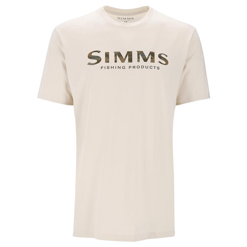Футболка Simms Simms Shroud Fill Logo T-Shirt Natural  - фото 1