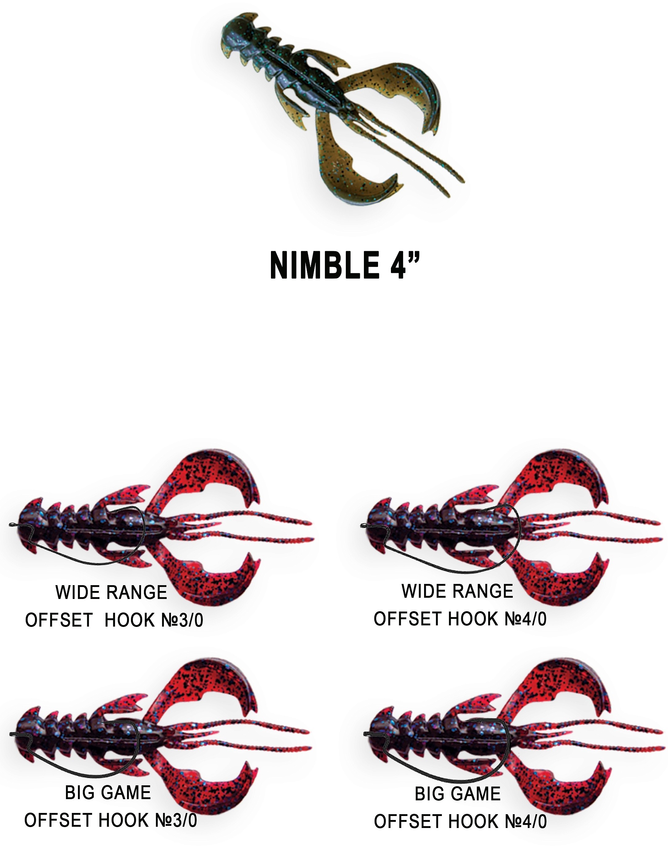 Приманка Crazy Fish Nimble 4" 43-100-5d-6-V