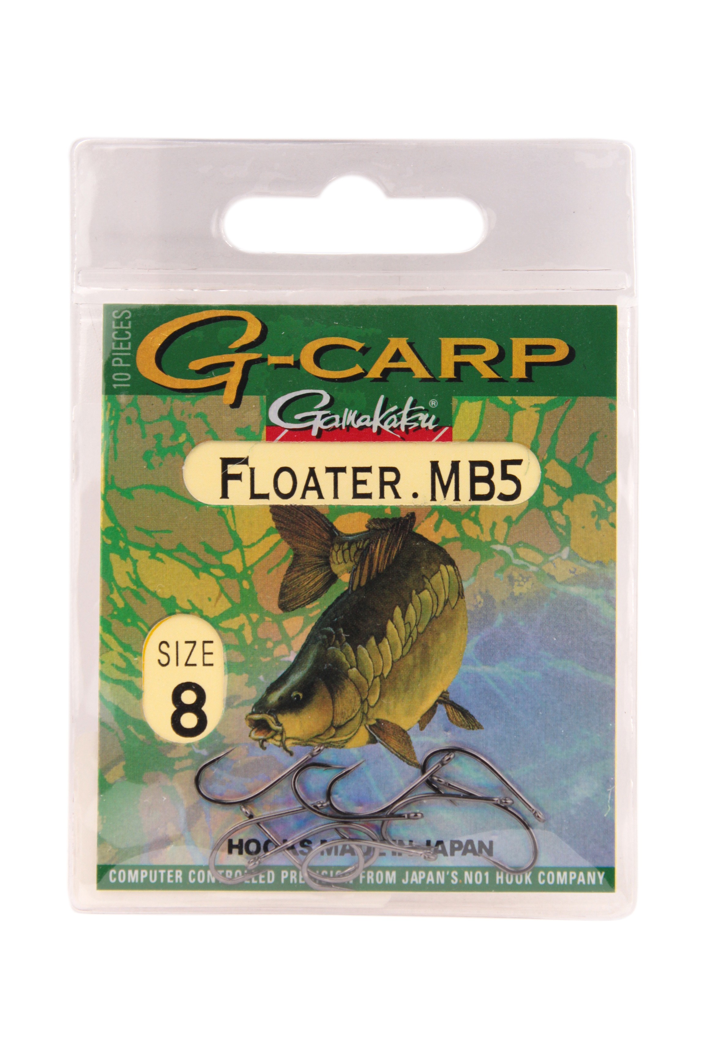 Крючок Gamakatsu G-Carp Floater MB black №8 - фото 1