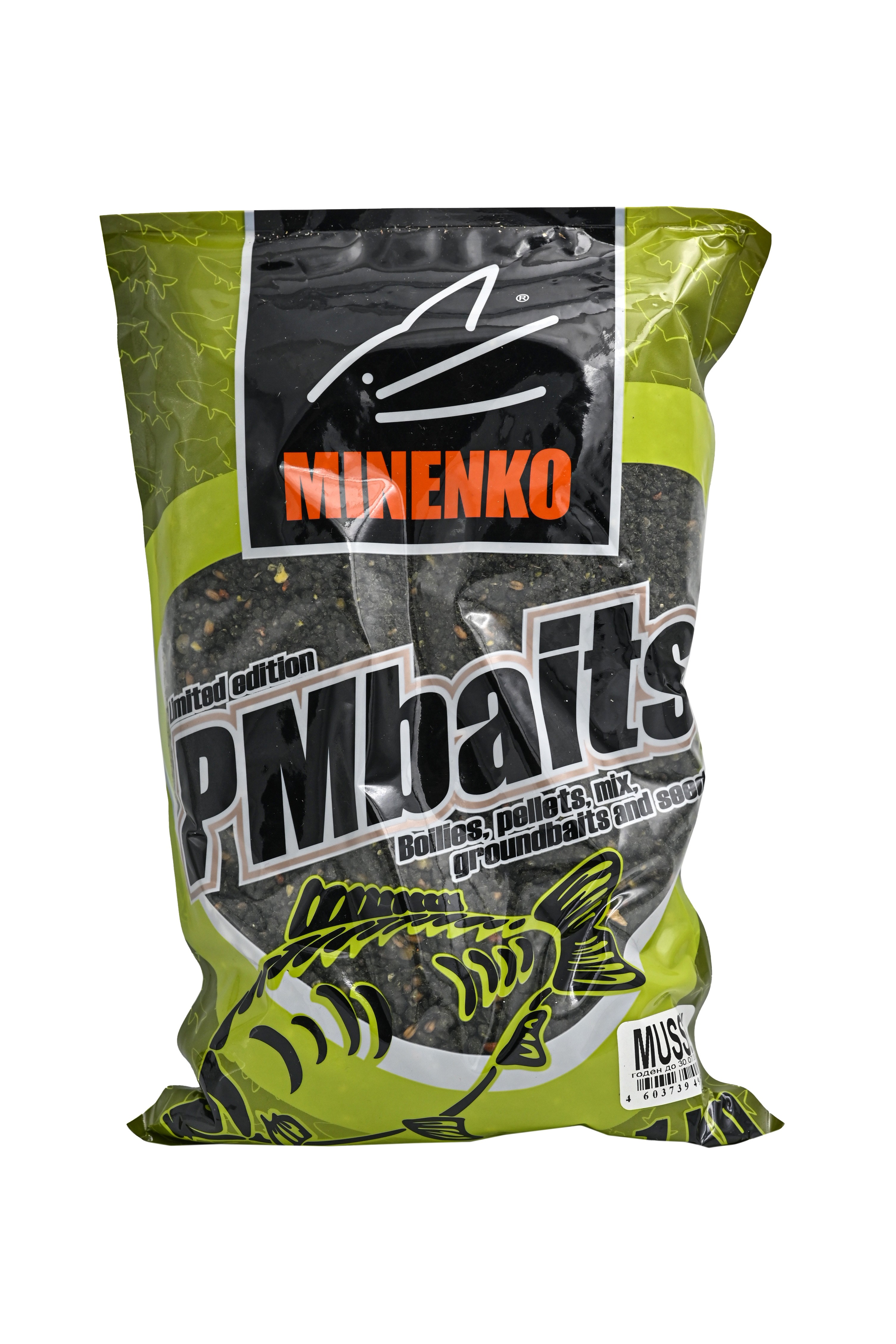 Прикормка MINENKO PMbaits Groundbaits 1кг mussel - фото 1