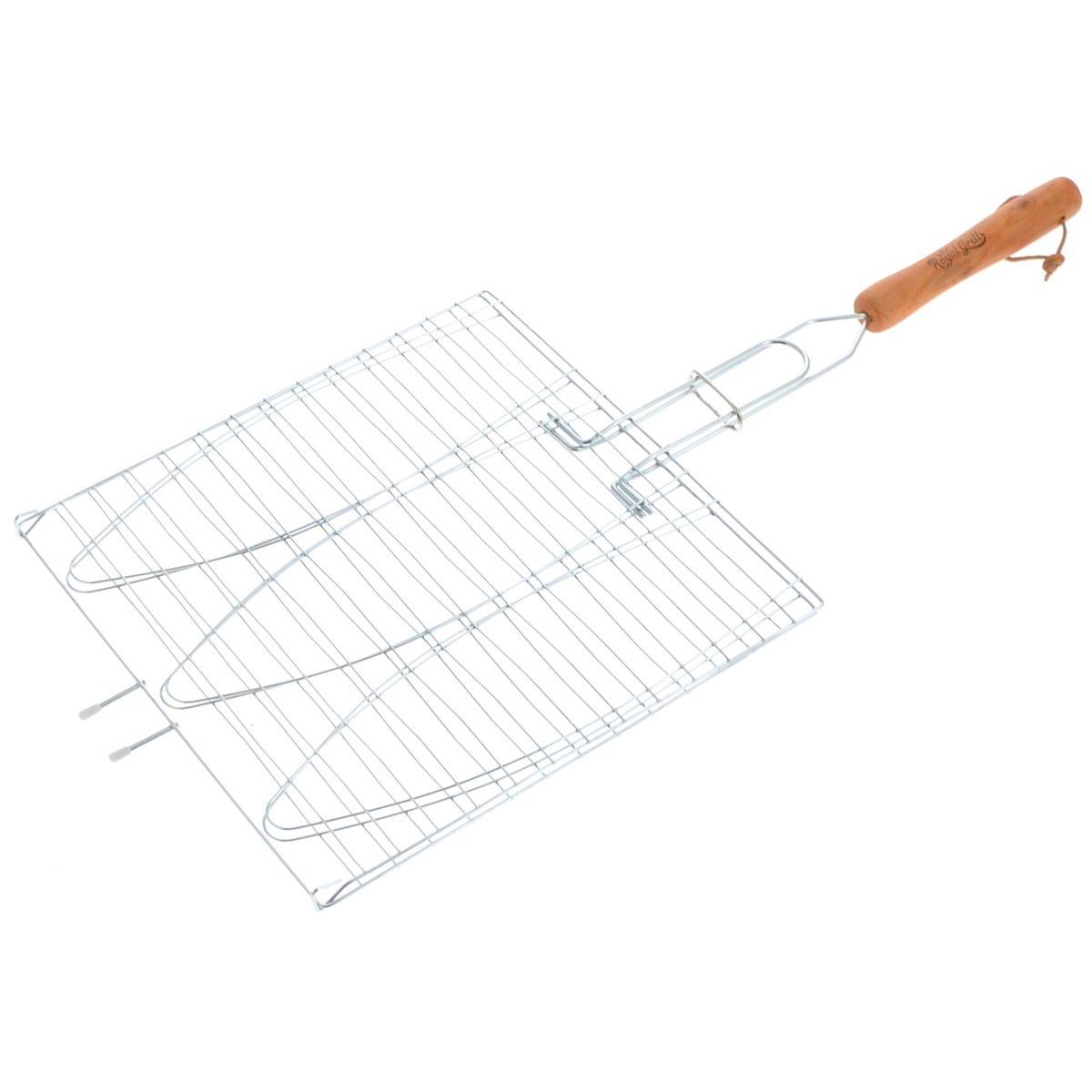 МП Решетка-гриль для рыбы 3 секции 28х28cm (80-019) ROYALGRILL - фото 1