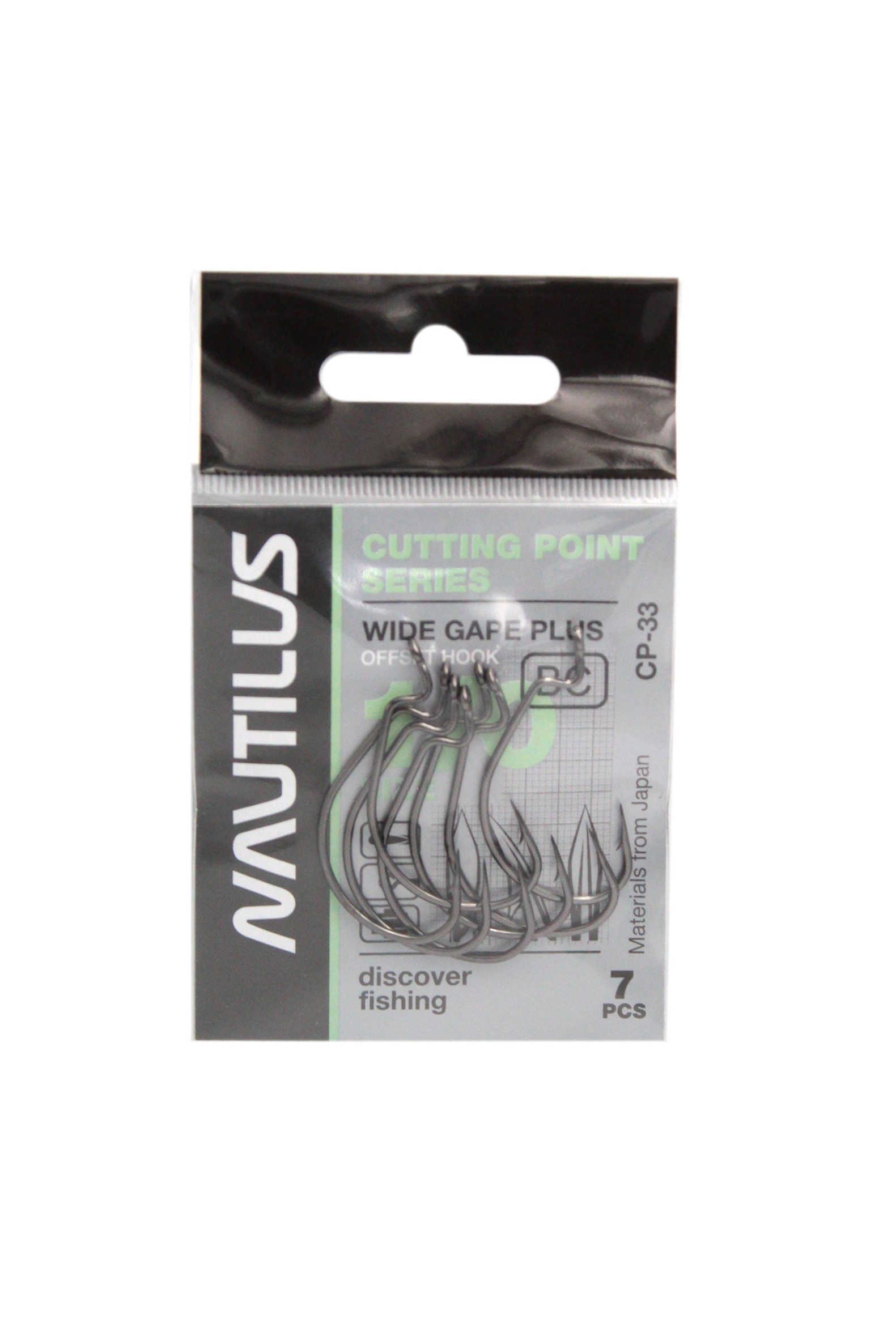 Крючок Nautilus Offset Cutting Point Wide Gape Plus CP-33 BC №1/0 - фото 1