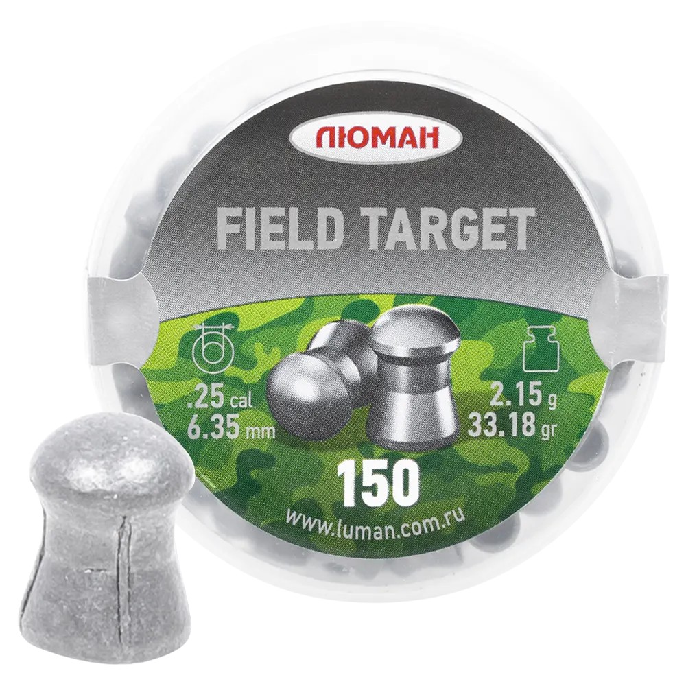 МП Пуля пневм. "Field Target", 2,15 г. 6,35 мм. (150 шт.) (36 в упаковке) - фото 1