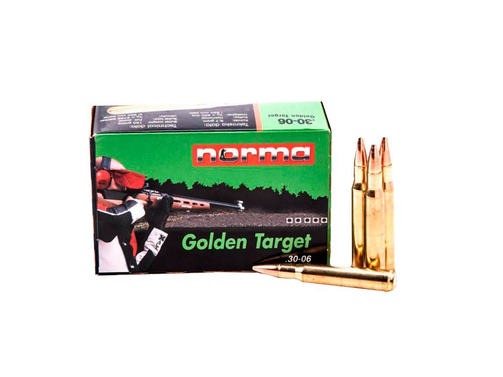 Патрон 30-06Sprg Norma 9,7 FMJBT Golden Target - фото 1