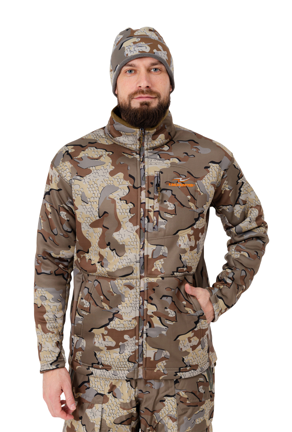 Куртка флисовая King Hunter Jacket modern camo - фото 1