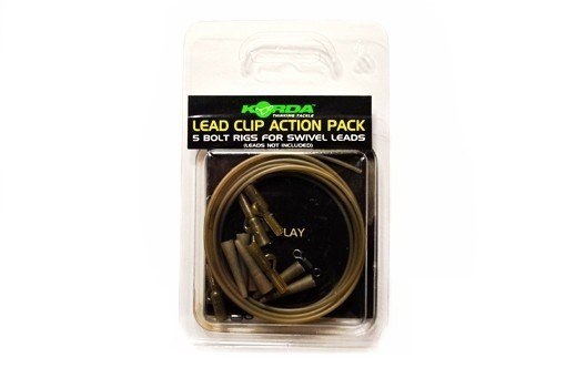 Клипса Korda Lead clip action pack clay на трубке