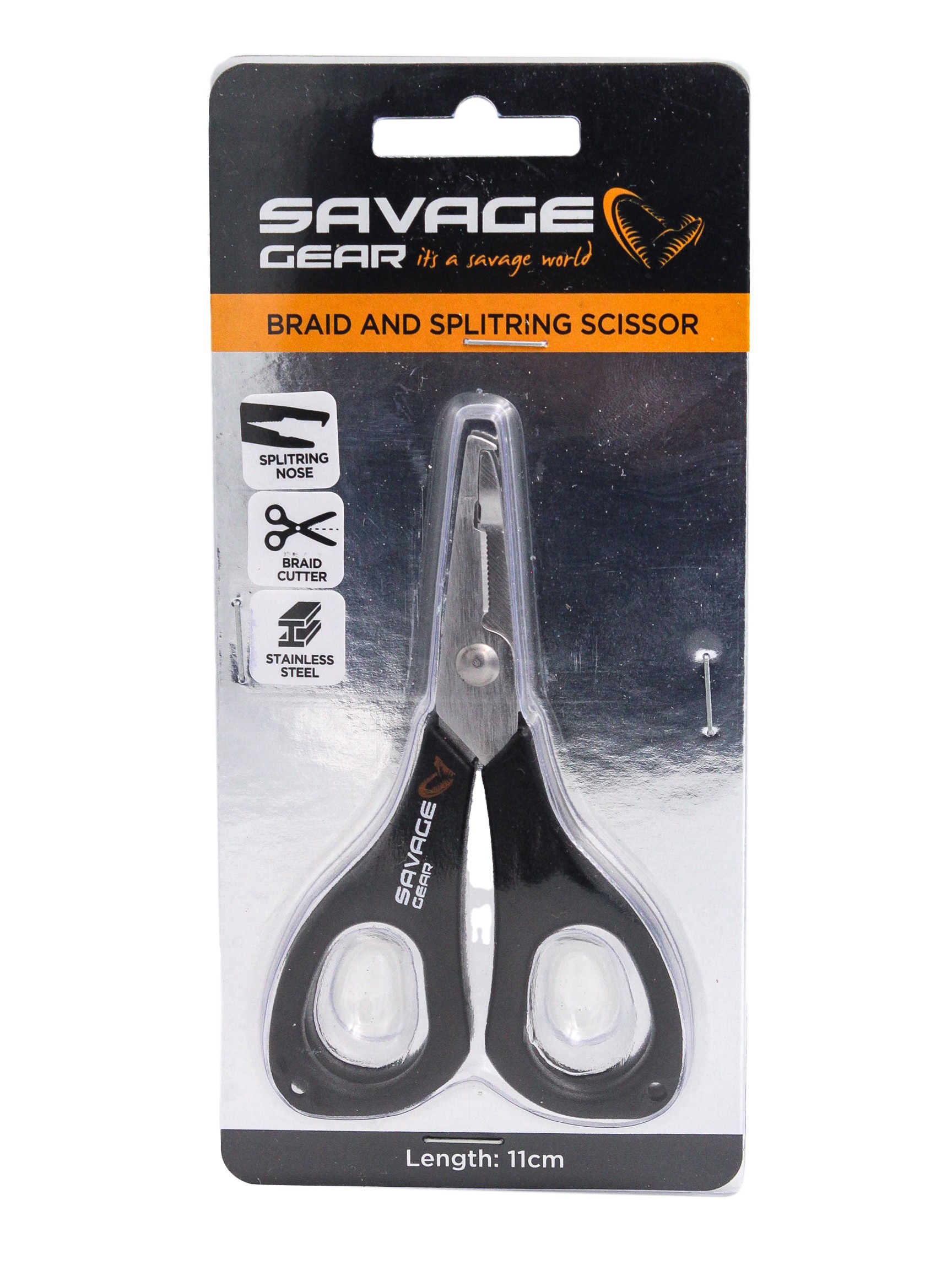 Ножницы Savage Gear Braid and Splitring scissors 11см купить в