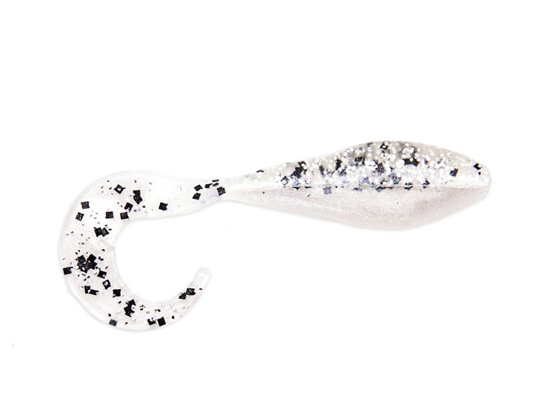 Приманка Bass Assassin Curly Shad 2&quot; S & P Silver Phantom - фото 1