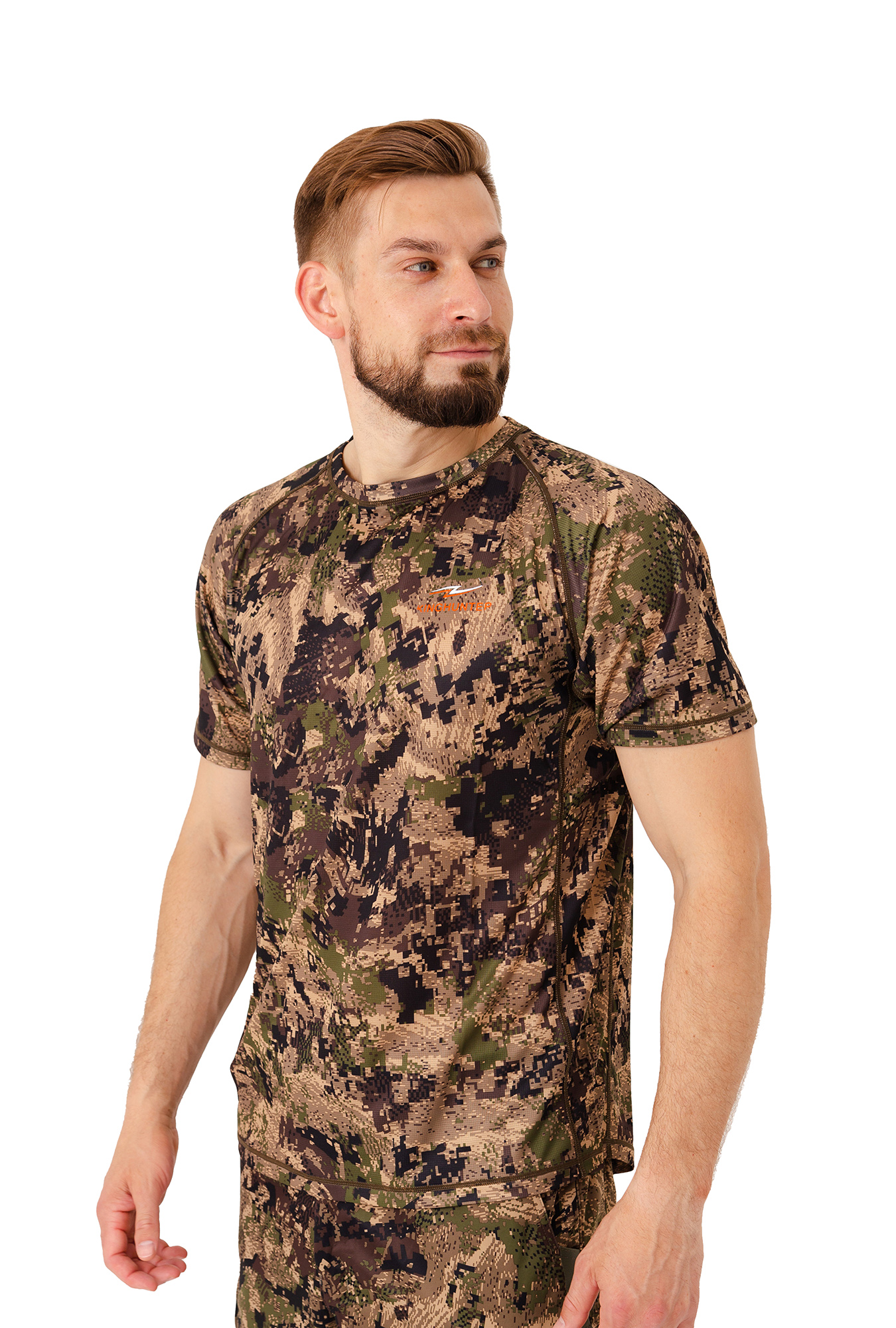 Футболка King Hunter Volution camo green - фото 1