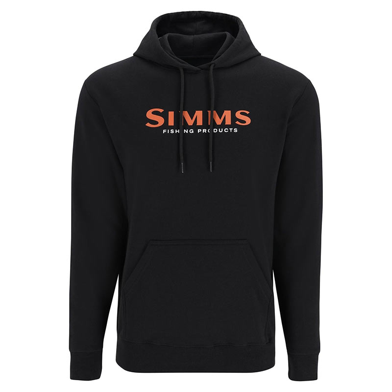 Толстовка Simms Logo Hoody Black  - фото 1