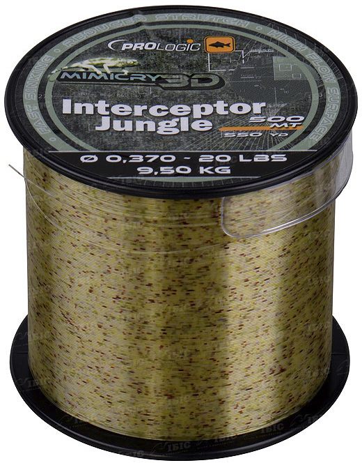 Леска Prologic Interceptor mimicry jungle 500м 0.309мм 15lbs 7кг - фото 1