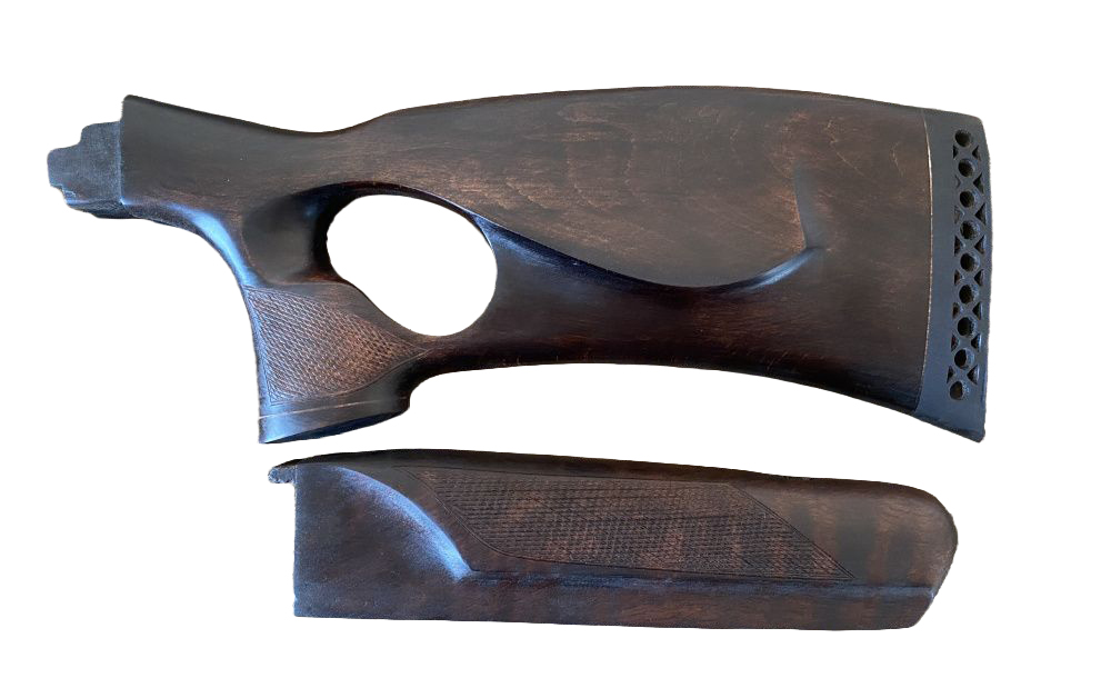 Приклад+цевье Левша Сайга-12 ортопед бук - фото 1