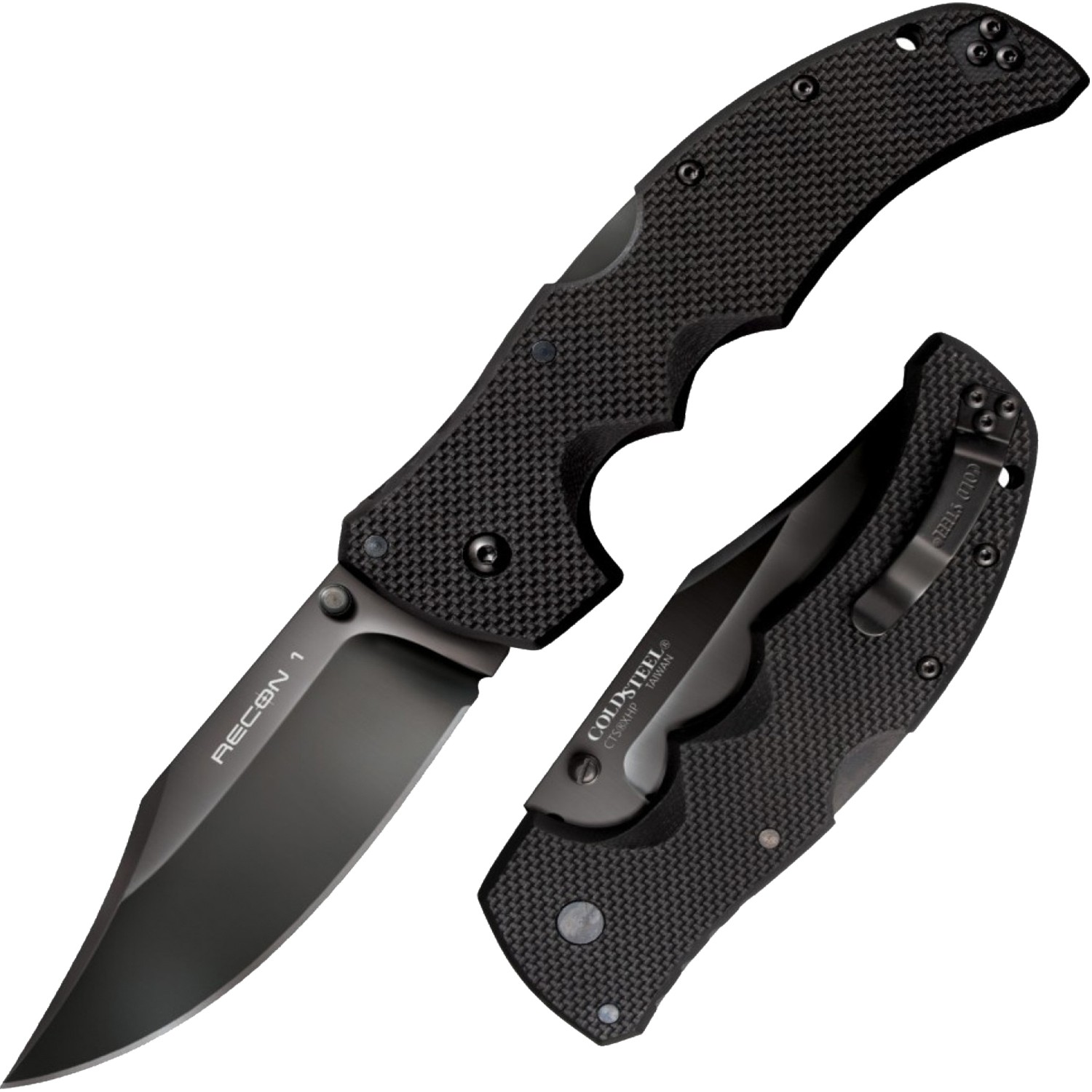 Нож Cold Steel Recon 1 скл. клинок 10 см Clip Plain Edge рукоять G-10 - фото 1