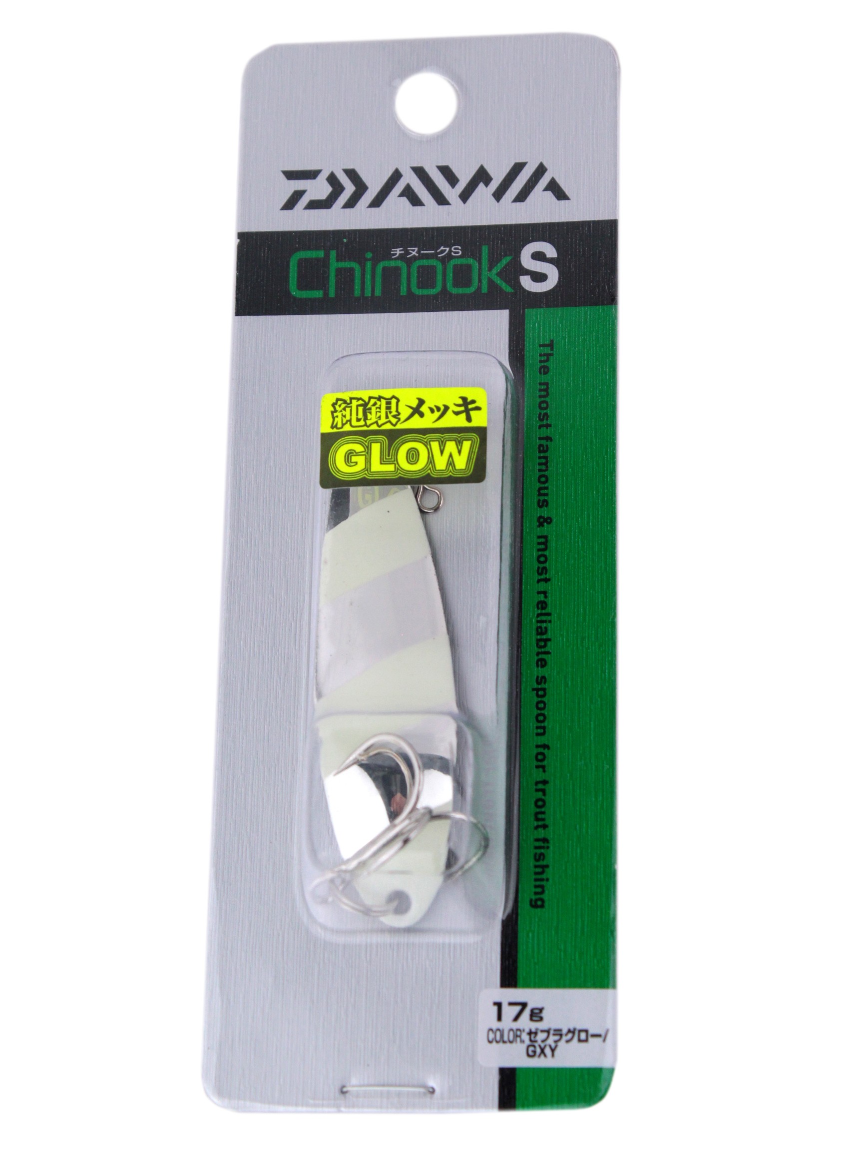 Блесна Daiwa Chinook S 17гр zebra glow gxy - фото 1