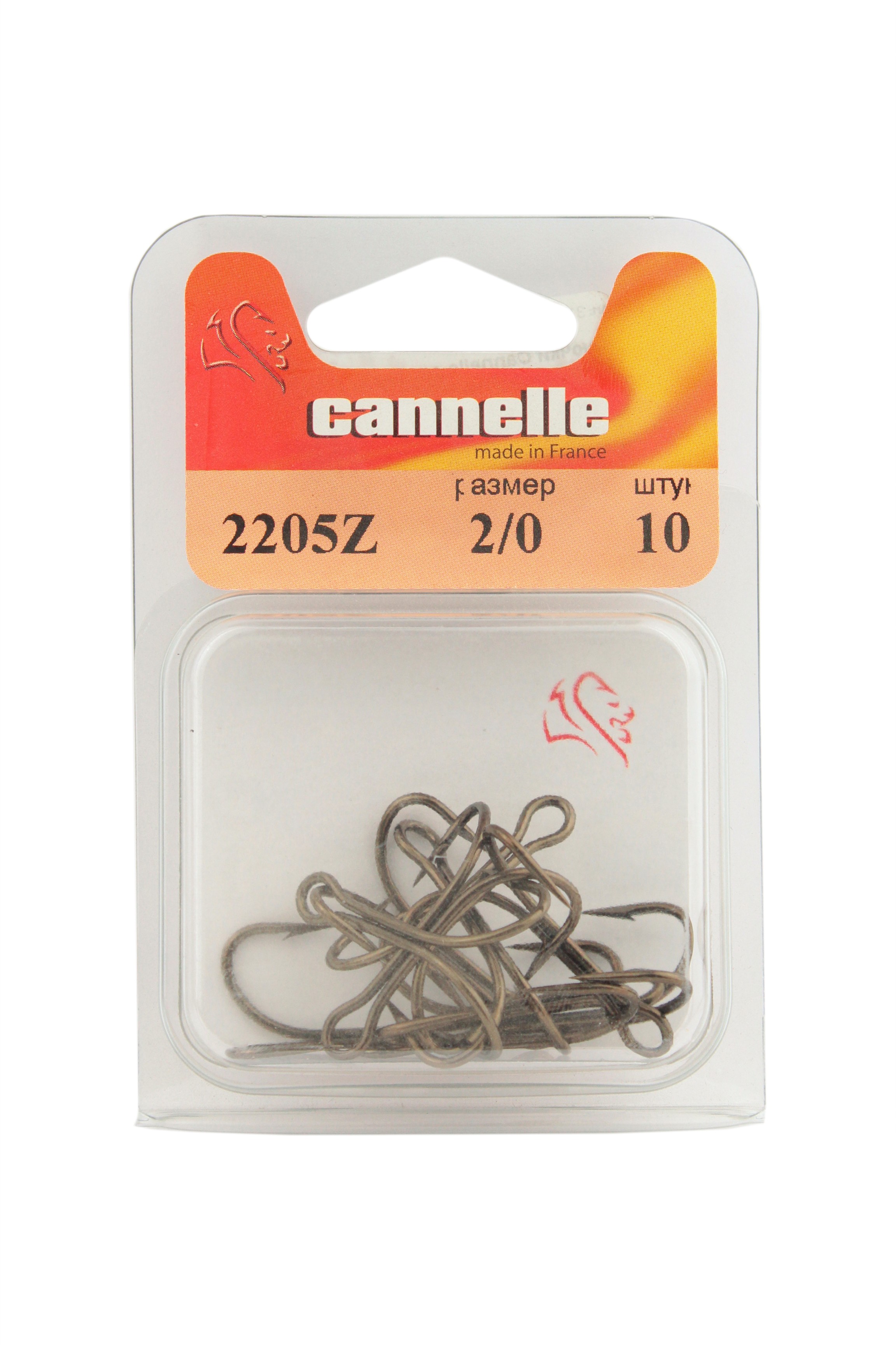 Крючки Cannelle двойник 2205 Z №2/0 10шт