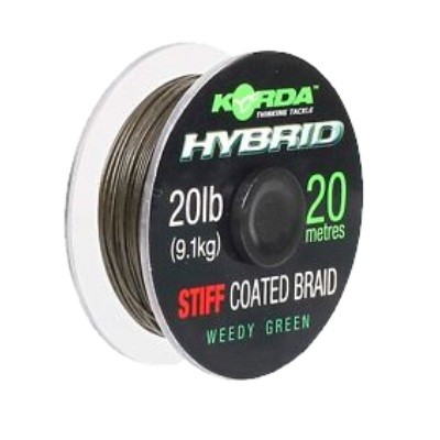 Поводковый материал Korda Hybrid stiff weed green 20м 20lb - фото 1