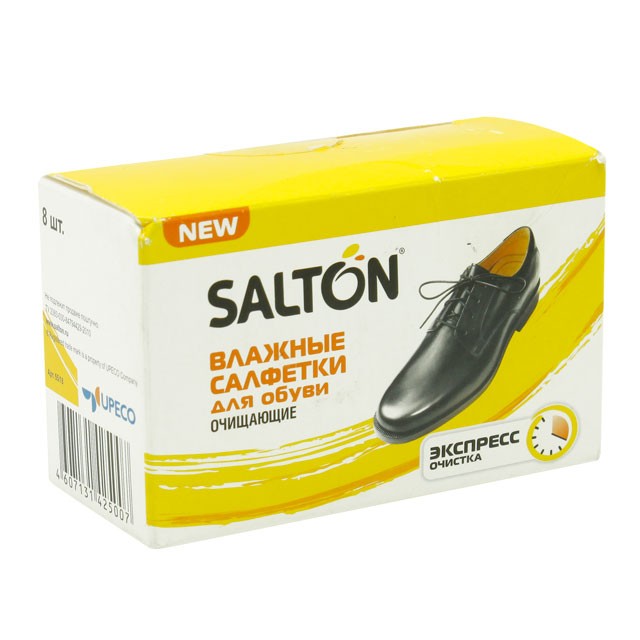 Очищающие салфетки Salton для кожаной обуви 12шт - фото 1