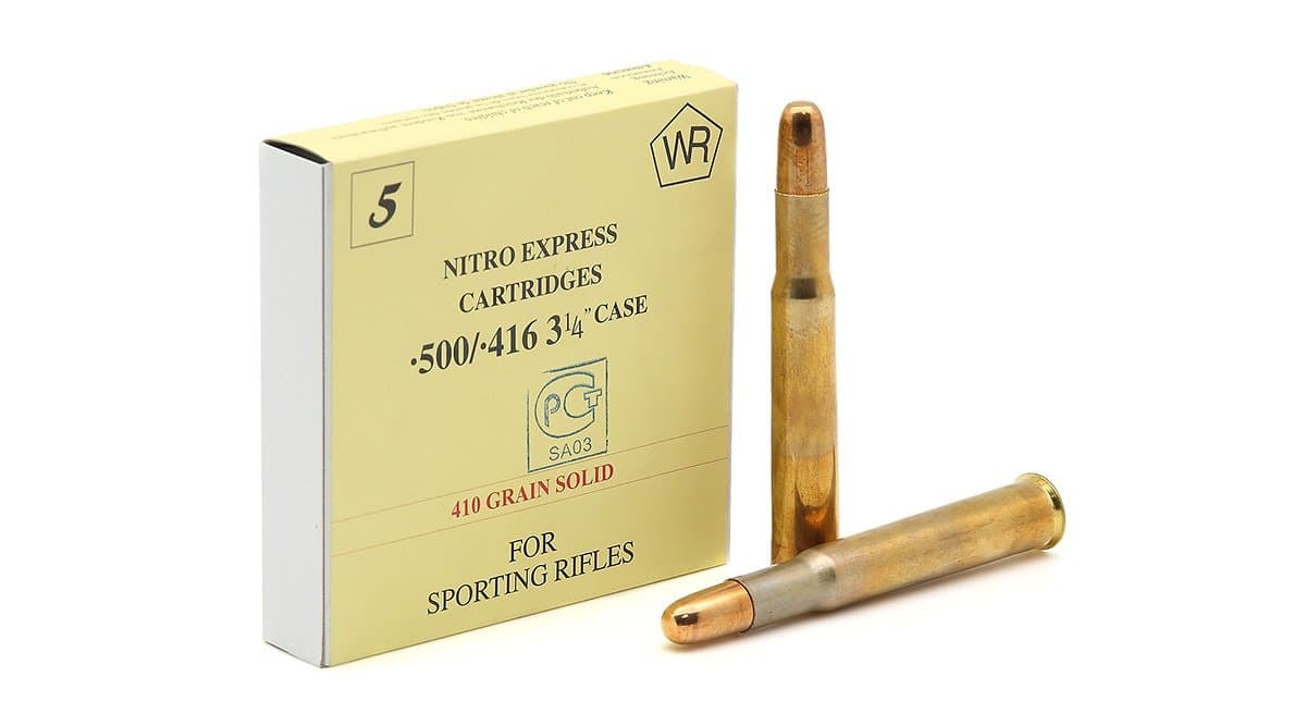 Патрон 500/416 N.E Westley Richards Grain Solid 26,57 гр - фото 1