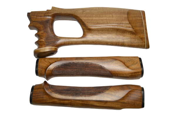 Приклад+цевье Левша Тигр МК ортопед с рез.ручкой орех - фото 1