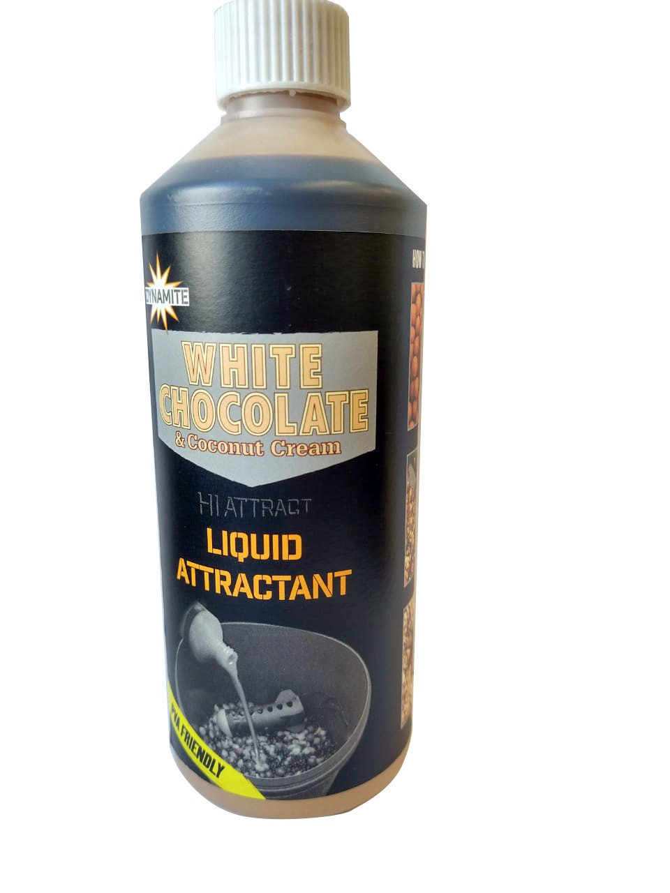 Ликвид Dynamite Baits Attractant White chocolate & coconut 500мл - фото 1