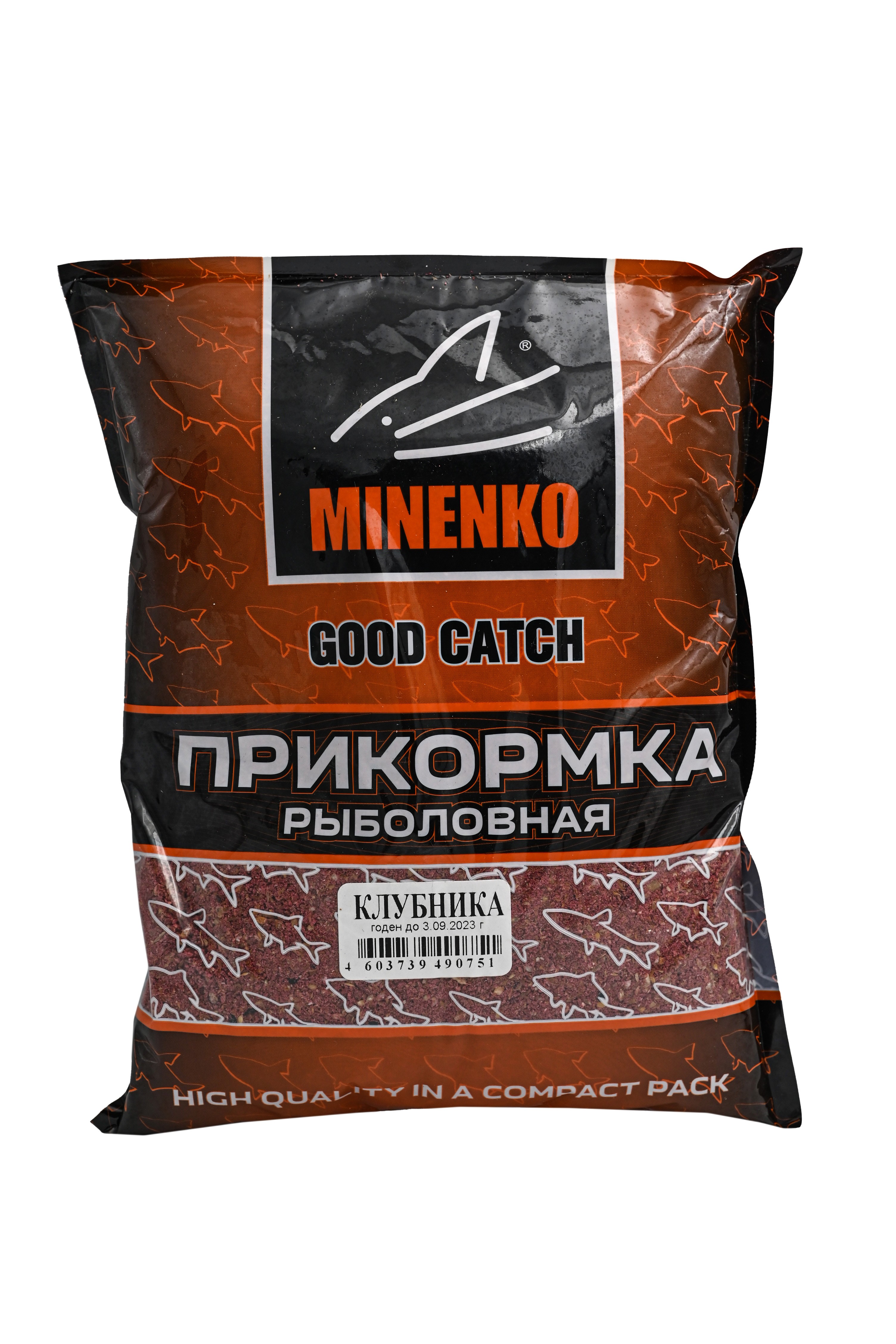 Прикормка MINENKO Good catch клубника 0,7кг - фото 1