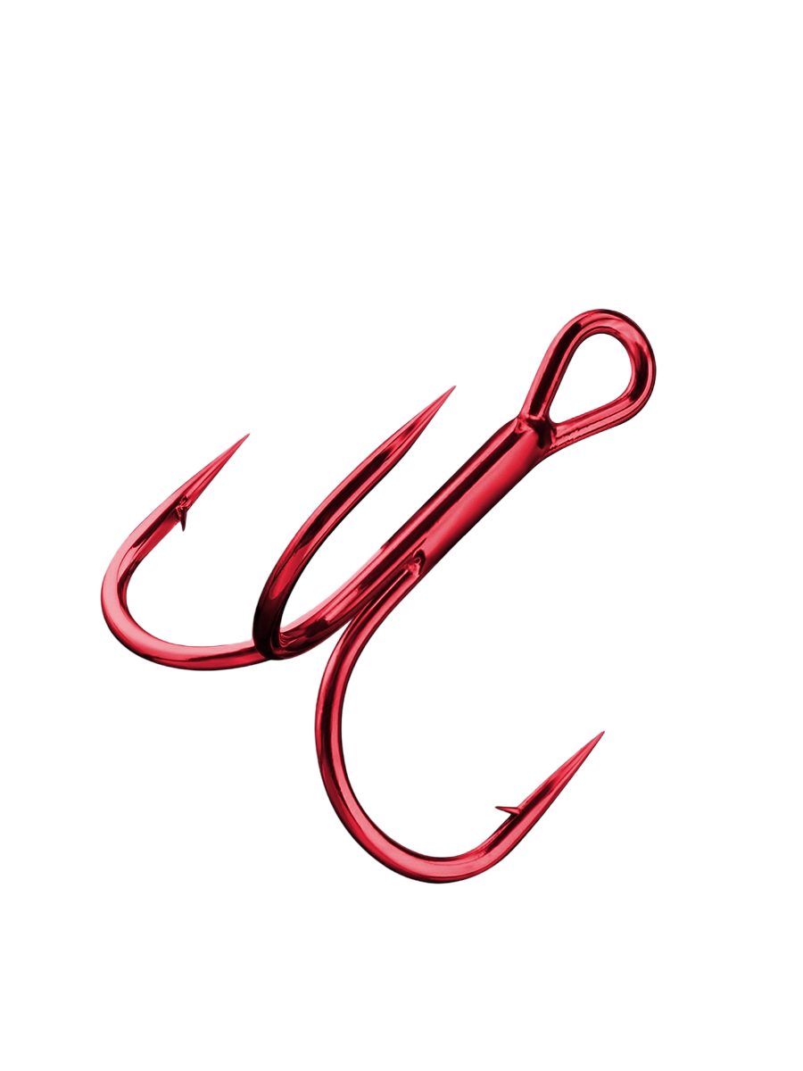 Крючки Sprut Hara ST-36 RD №16 Treble Round Bend Hook Red уп.8шт - фото 1