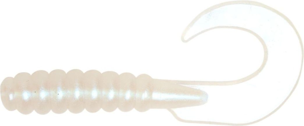 Приманка Yum Walleye grub 3'' цв 83 pearl white - фото 1