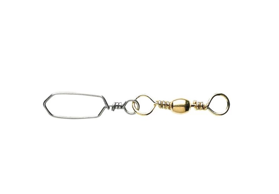 Застежка с вертлюгом Savage Gear Norwegian Snap Swivel №8 20кг 10шт. - фото 1