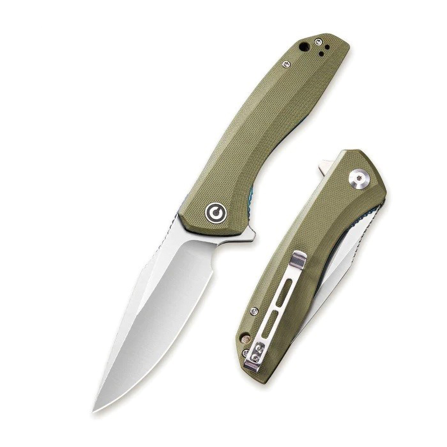 Нож Civivi Baklash Flipper Knife G10 Handle (3.5" 9Cr18MoV Blade) green  - фото 1