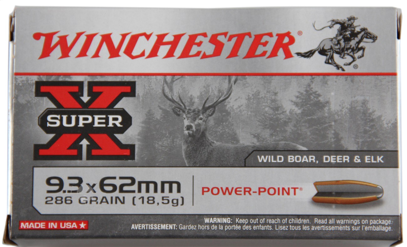 Патрон 9,3х62 Winchester Super X Power-Point 18,53г