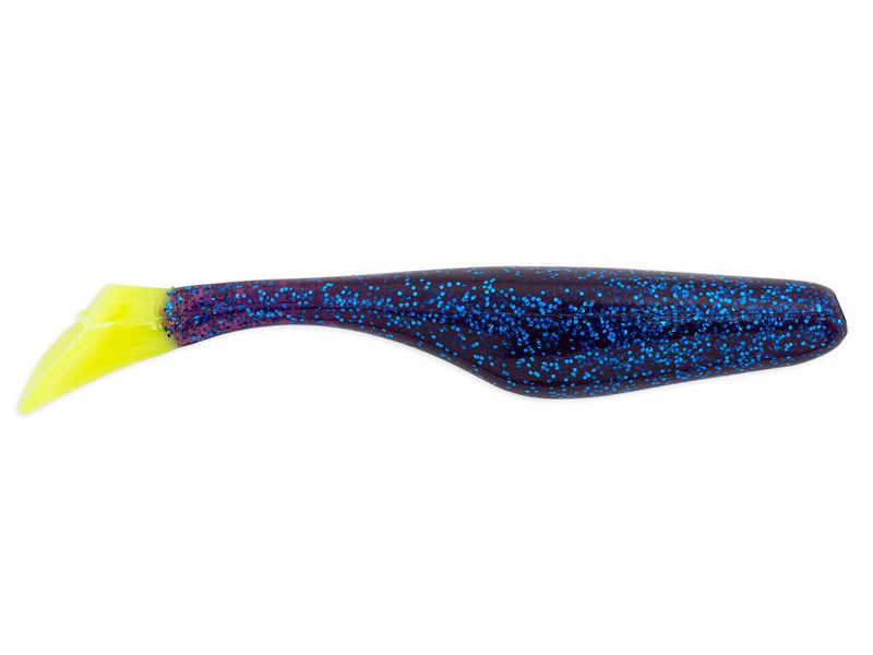 Приманка Bass Assassin Walleye Assassin 4&quot; Electric Blue / Lime Tail - фото 1