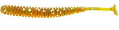 Приманка Reins виброхвост Aji adder shad 3&quot; 430 motor oli gold FLK уп 8шт