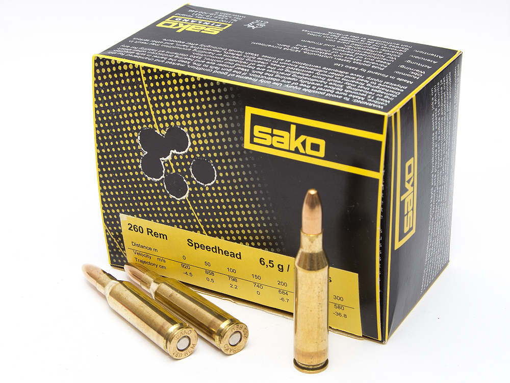 Патрон 260 Rem Sako Range Speedhead 6,5 г - фото 1