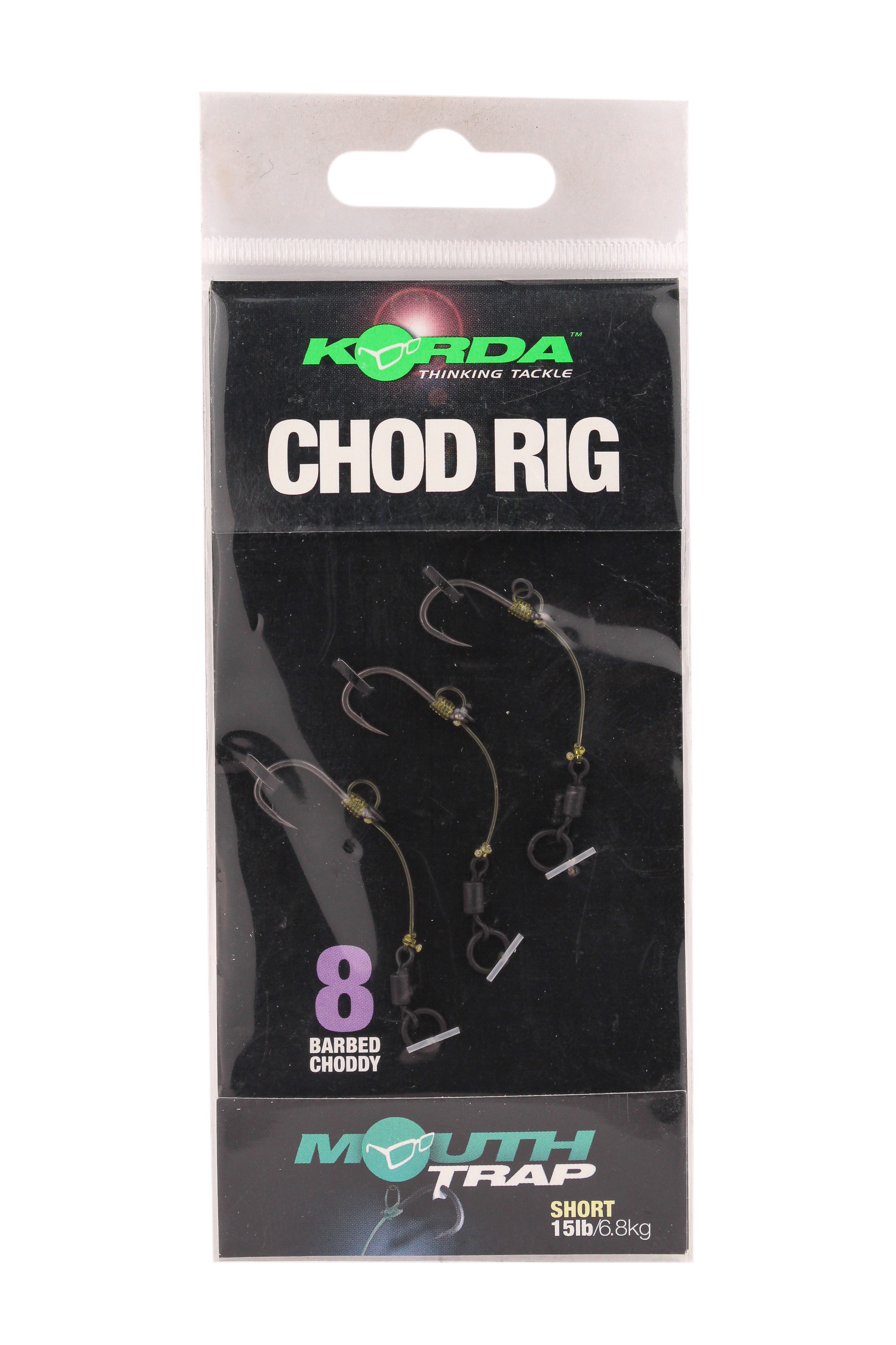 Оснастка волосяная Korda Chod Rig Short Barbed X-08 2,5см - фото 1