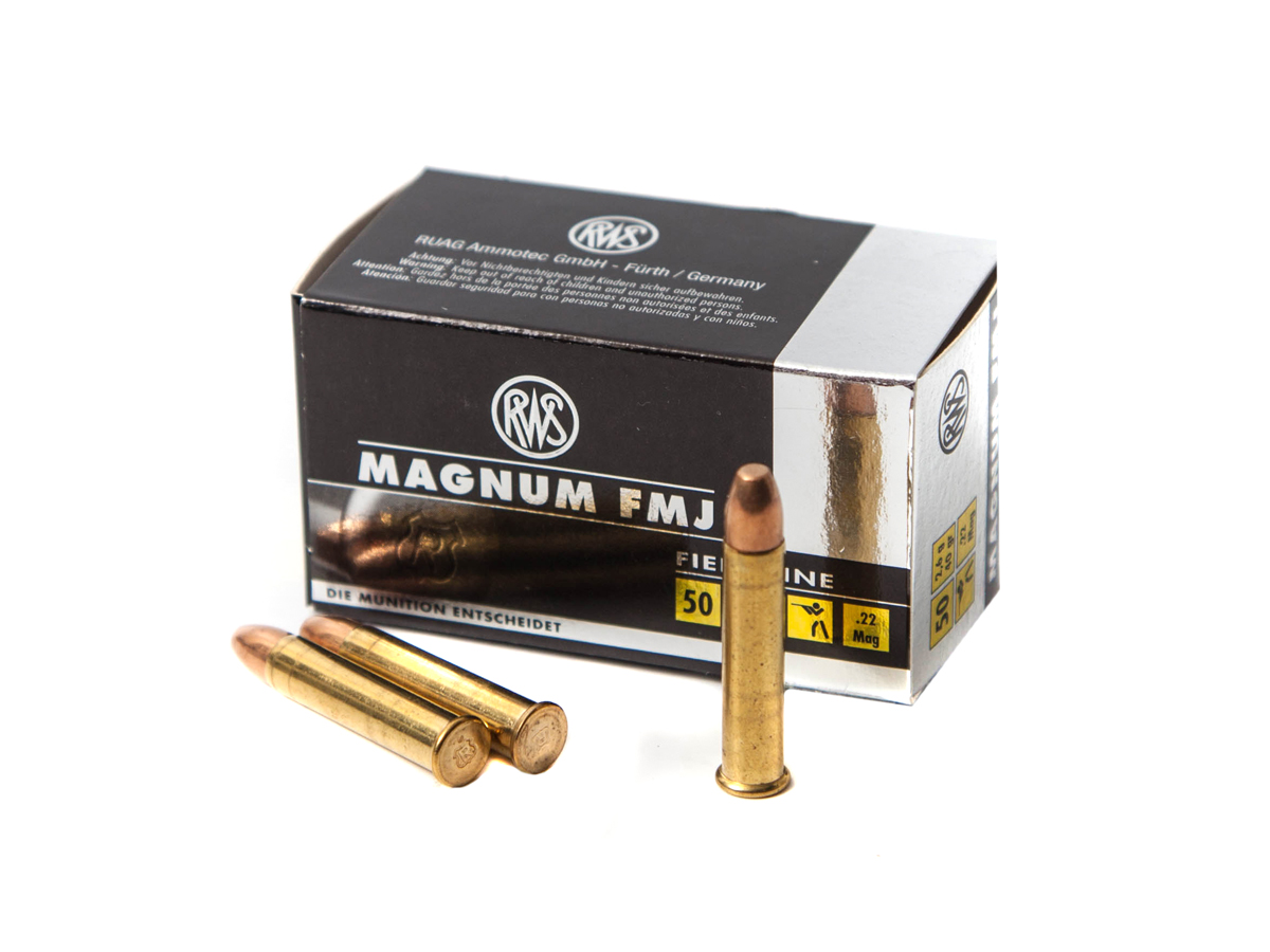 МП Охотничий патрон 22 Win. Mag. R.F. (22 WMR) RWS 2.6 SP Magnum 2133075 (50) - фото 1