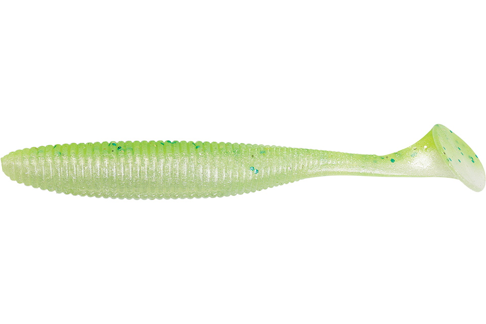 Приманка Jackall Rhythm Wave 4,8" (5 шт) chartreuse back shad - фото 1