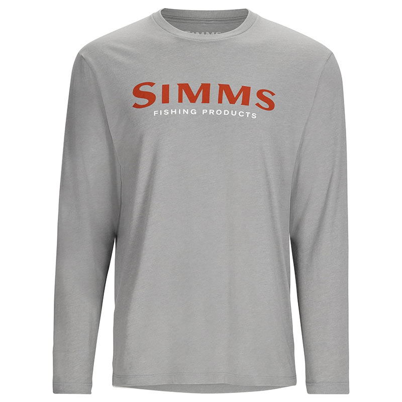 Футболка Simms Logo LS Cinder Heather  - фото 1