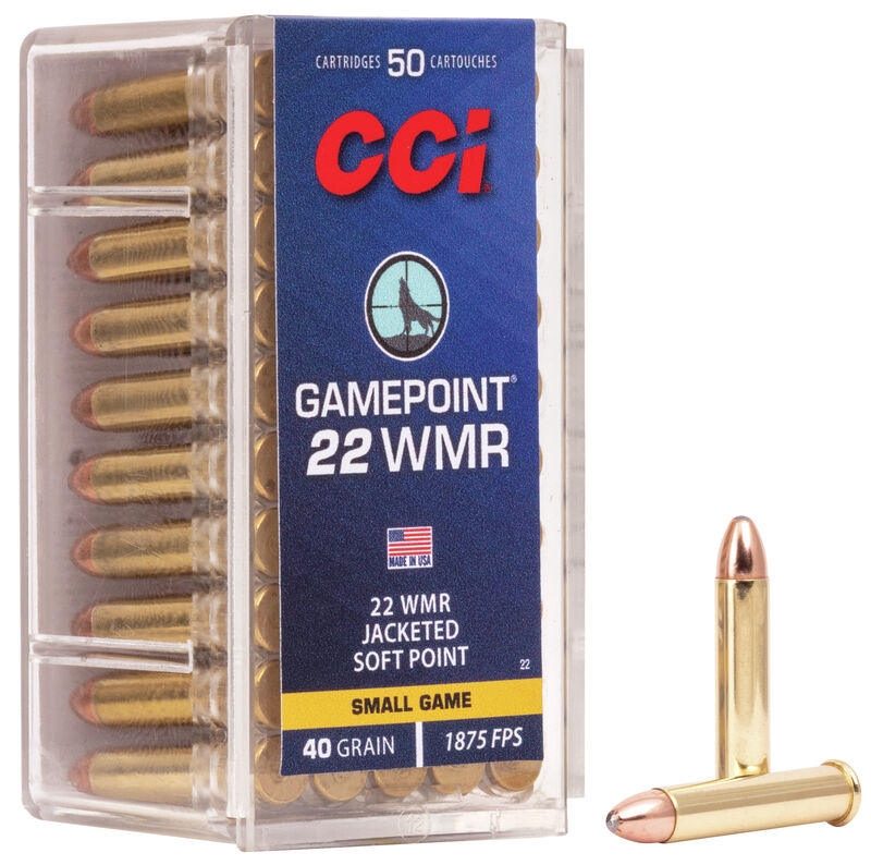 Патрон 22 WMR CCI Gamepoint JSP 2,59гр (50 шт) - фото 1