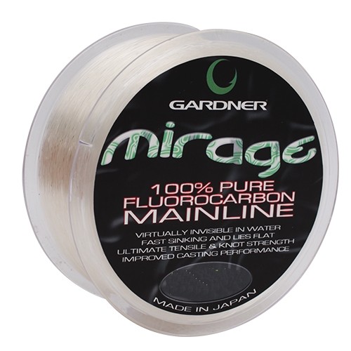 Леска Gardner Mirage fluorocarbon mainline 100м 8,5lb 0,28мм - фото 1