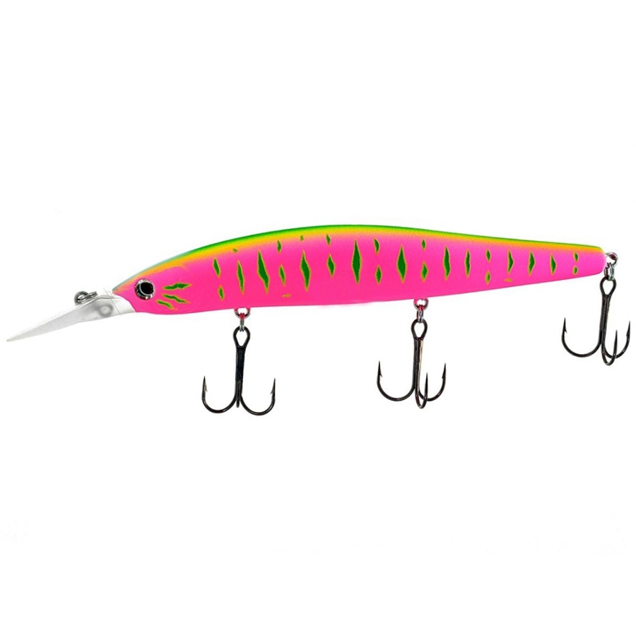 Воблер Daiwa Steez Minnow 125SP MR Pink Mat Tiger - фото 1