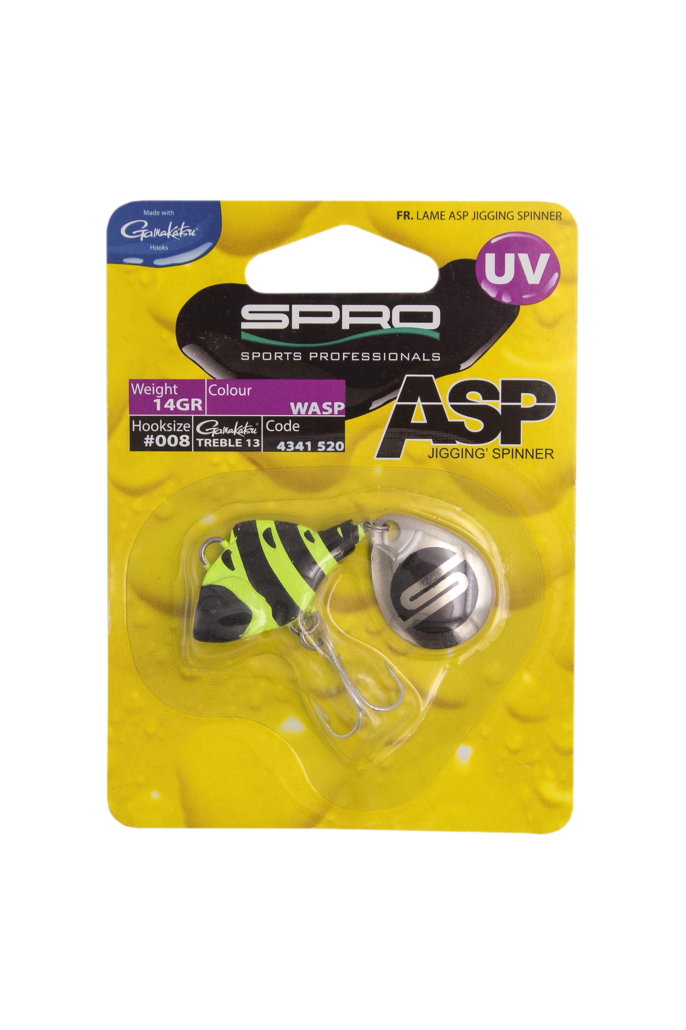 Тейл-спиннер SPRO ASP spinner UV wasp 14гр - фото 1