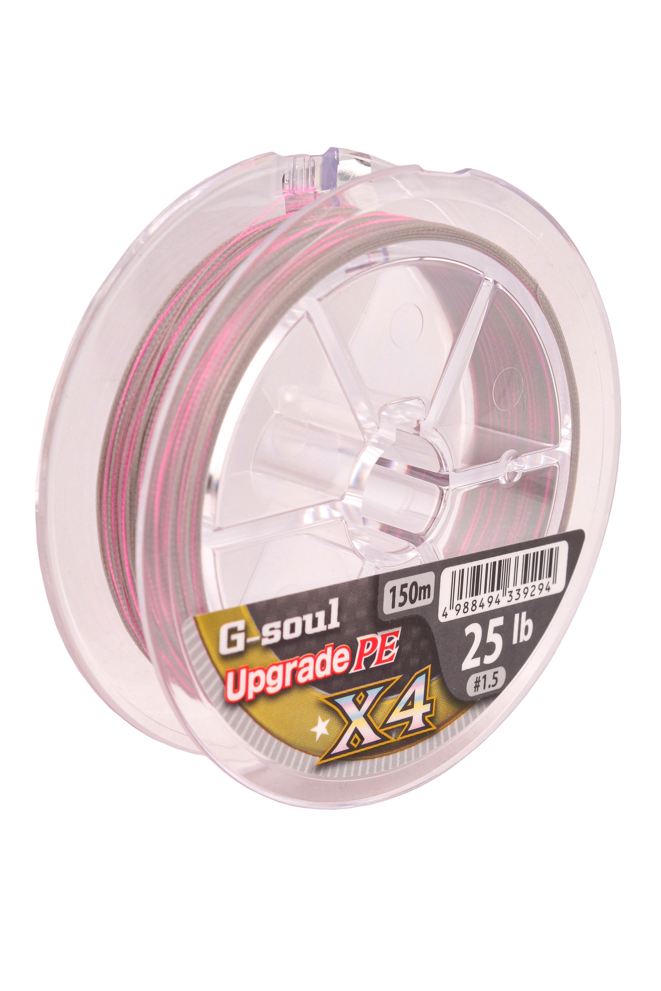 Шнур YGK G-Soul Upgrade X4 150м PE 1,5 25lb Gray