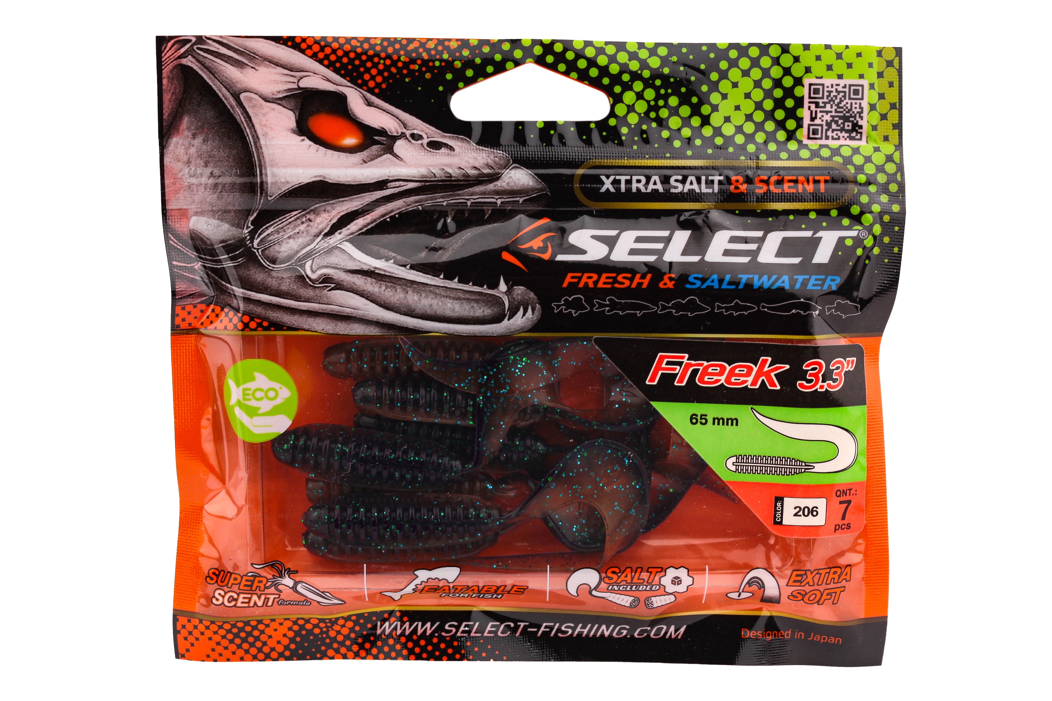 Приманка Select Freek 3.3" 206 уп 7шт - фото 1