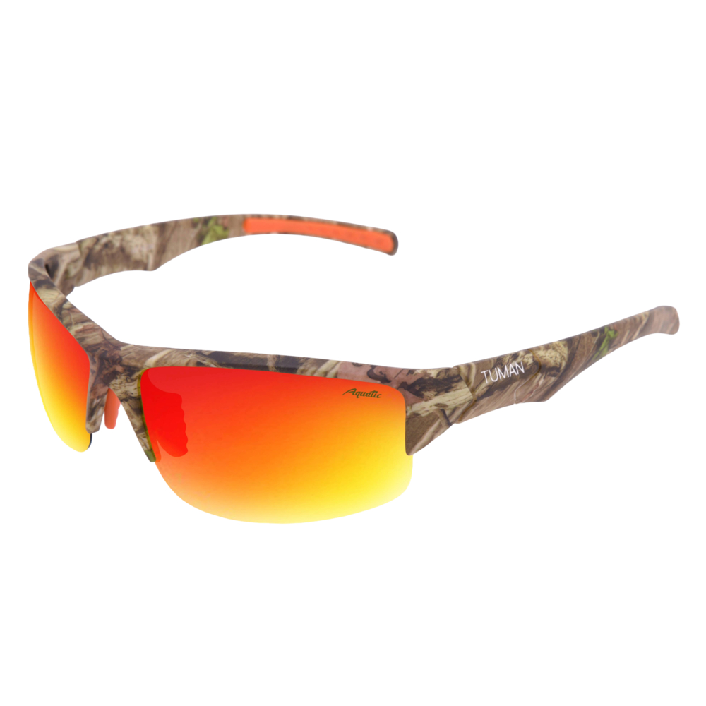 Очки Aquatic Tuman оранжевые зеркальное покрытие - фото 1